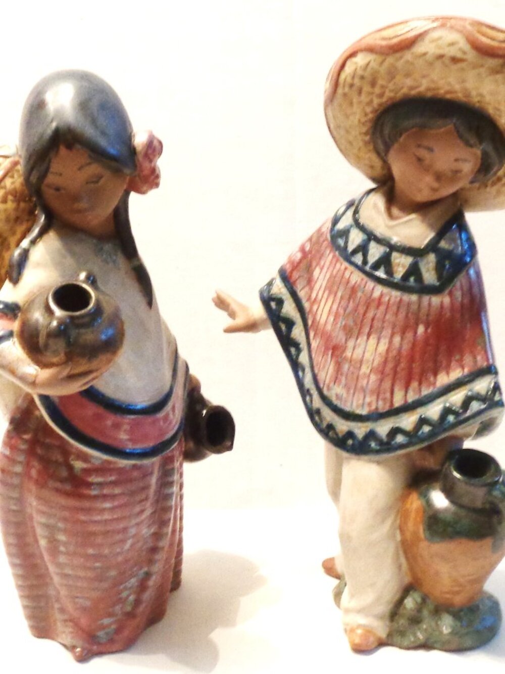 Lladro Pedro and Pepita #2140 & #2141 Retired Spain with Boxes 1984 READ